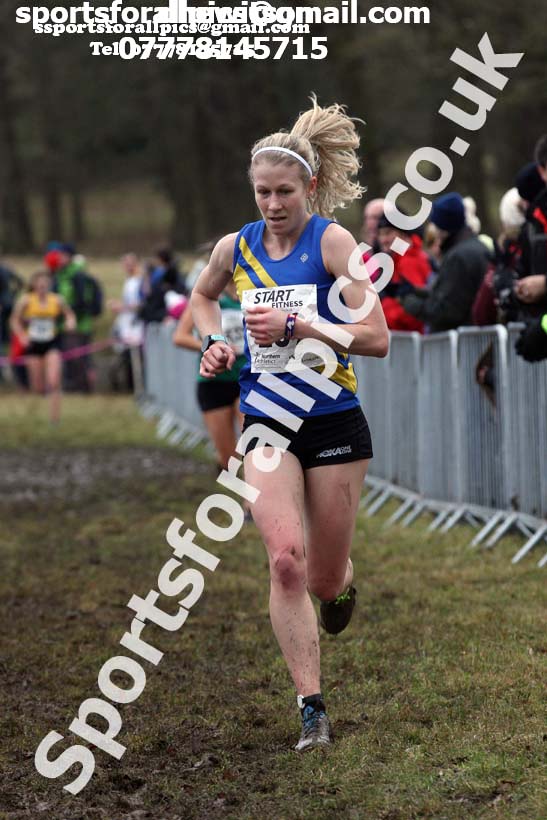 Senior women, 2018 Northern Cross Country Champs., Harewood House, Leeds. Photo: David T. Hewitson/Sports for All Pics